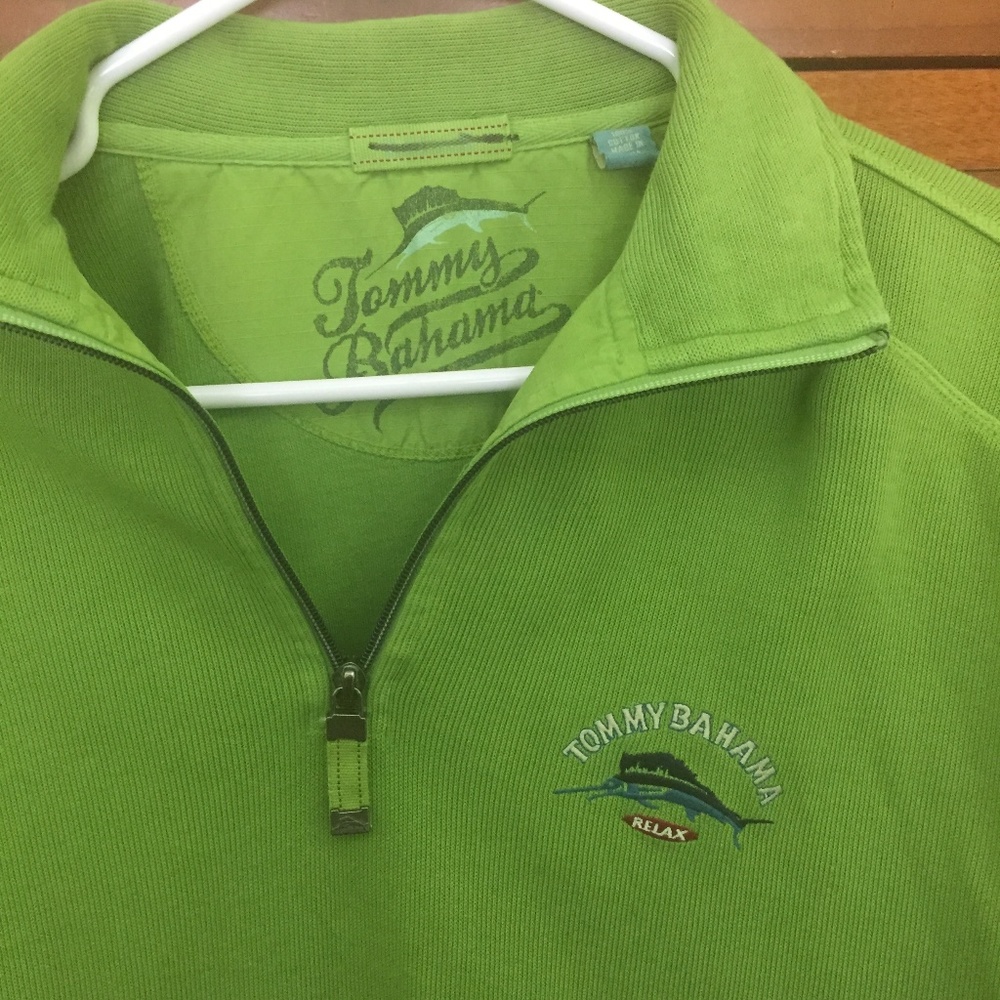 Men’s Tommy Bahama M 1/4 Zip Sweater M RELAX Logo
